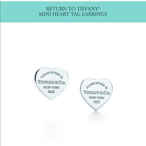 “please return to tiffany” sterling silver studs